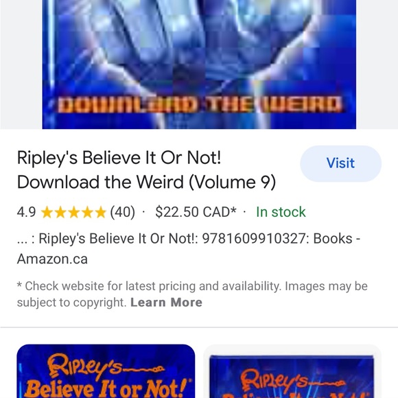 Ripley’s Believe It or Not! Book, Download the Weird, Volume 9 - Picture 6 of 6